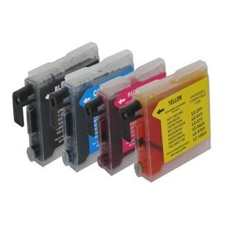 38ML Brother Comp LC51 LC970 LC1000 Amarillo Alta Capacidad