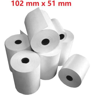 Opaco White Roll Adesivo 102mm x 51mm, 650 labels,Diametro 40mm Ad inchiostro