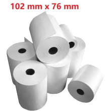 Opaco White Adesivo Roll:102mm x 76mm, 440 labels,Diametro 40mm Ad inchiostro