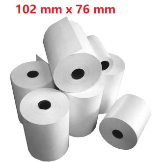 Opaco White Adesivo Roll:102mm x 76mm, 440 labels,Diametro 40mm Ad inchiostro