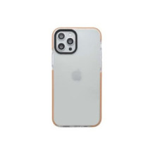 FUNDA QCHARX TRANSPARENTE IPHONE 16E NARANJA